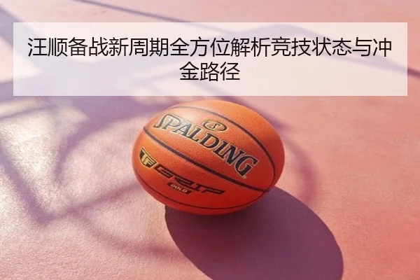 汪顺备战新周期全方位解析竞技状态与冲金路径